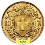 Zwitserland. Swiss Gold 20 Francs Vreneli Helvetia (Random, Postzegels en Munten