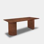 Tafel Rechthoekig Eikenhout  Half Rond  140x90, Huis en Inrichting, Tafels | Eettafels, Nieuw