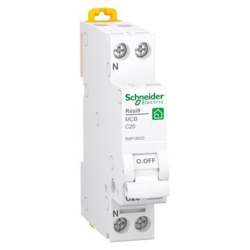 Schneider installatieautomaat / 1-polig + nul, C20A / Resi9 beschikbaar voor biedingen