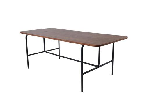 Eettafel - Alvora - 200x90 cm - Bruin - Jörn, Huis en Inrichting, Tafels | Eettafels, Nieuw, Verzenden