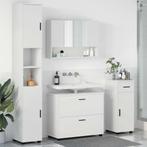 vidaXL Badkamermeubelset 4 pcs Wit 30 x 35 x 192 cm Bewerkt, Huis en Inrichting, Verzenden, Nieuw