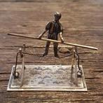 Niekerk, Schoonhoven - Miniatuur beeldje - Tightrope walker, Antiek en Kunst, Antiek | Goud en Zilver