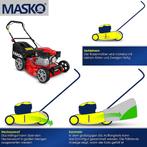 KESSER® Grasmaaier Benzine - 46cm - 50L opvangbak - Rood, Caravans en Kamperen, Verzenden, Nieuw