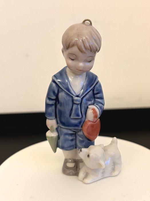 Royal Copenhagen - Figuur - Angel with Roses (n. 415) - Boy, Antiek en Kunst, Antiek | Glas en Kristal