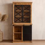 Buffetkast Mangohout Milan 120 Met Deurtjes X, 100 tot 150 cm, Nieuw, Industriële meubels, 25 tot 50 cm
