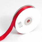 Actie satijnlint kerstlint rood 38mm br rol 10 meter, Ophalen of Verzenden, Nieuw