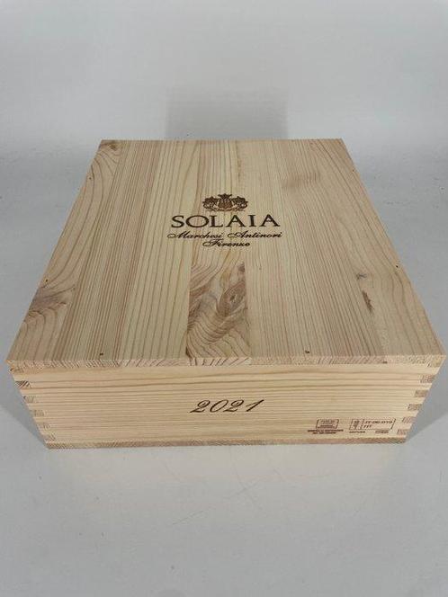 2021 Marchesi Antinori, Solaia - Toscane - 3 Fles (0,75, Verzamelen, Wijnen