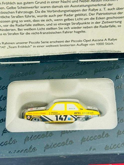 Schuco 1:90 - Modelauto - Opel Ascona A Rallye #147 Team, Antiek en Kunst, Antiek | Speelgoed