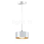 Bruck Cantara Hanglamp LED, chroom glimmend/glas wit/goud -, Verzenden, Nieuw