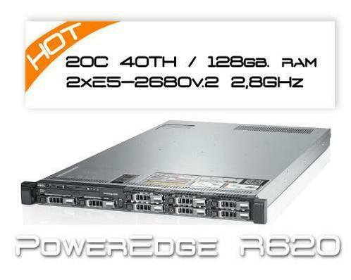 Dell R620 2x E5-2680v2 2,8Ghz 20 Core/128GB RAM/H710 server, Computers en Software, Servers, Refurbished, 2 tot 3 Ghz, Hot swappable onderdelen