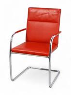 Thonet S61 vergaderstoel, rood-chrome, Huis en Inrichting, Stoelen, Ophalen of Verzenden, Nieuw
