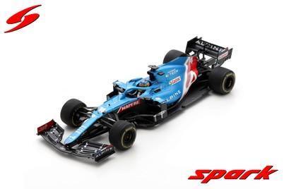 Alpine A521 Bahrein GP 2021Alonso, Hobby en Vrije tijd, Modelauto's | 1:18, Auto, Zo goed als nieuw, Overige merken, Verzenden