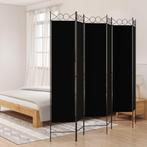 vidaXL Kamerscherm met 6 panelen 240x200 cm stof zwart, Huis en Inrichting, Woonaccessoires | Kamerschermen, Verzenden, Nieuw
