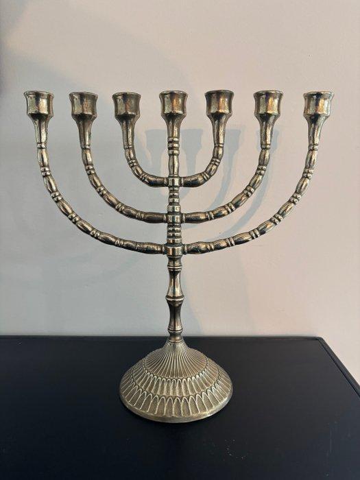 Kandelaar - Brons - Menorah - 29 cm, Antiek en Kunst, Antiek | Boeken en Bijbels