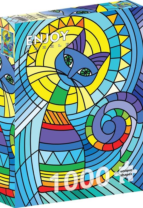 Ornamental Cat Puzzel (1000 stukjes) | Enjoy Puzzle -, Hobby en Vrije tijd, Denksport en Puzzels, Nieuw, Verzenden