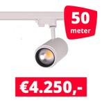 LED Railverlichting Easy Focus 25W Wit 50 spots + 50M rails, Ophalen of Verzenden
