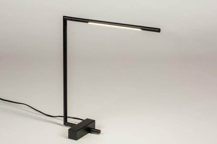 Rietveld Tafellampen - Zwart - Metaal, Huis en Inrichting, Lampen | Tafellampen, Verzenden