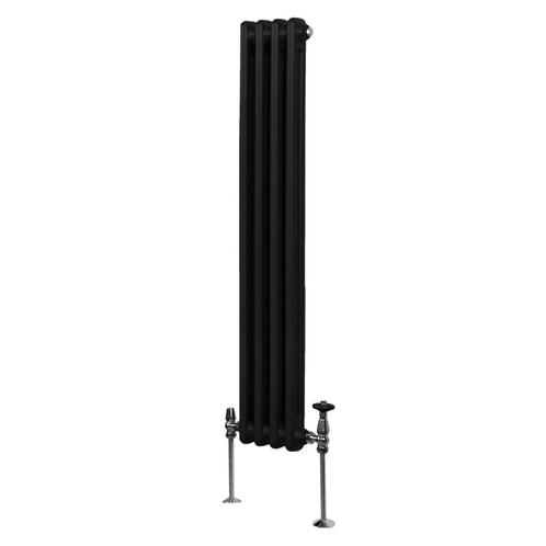 Traditionele 2-kolomsradiator - 1500 x 202 mm - Zwart, Doe-het-zelf en Verbouw, Verwarming en Radiatoren, Verzenden