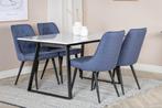 Eetkamerstoel - Ashley - Blauw - Jörn, Verzenden, Nieuw