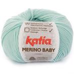 Katia Merino Baby - 73 pastelblauw - Wol Garen, Hobby en Vrije tijd, Breien en Haken, Ophalen of Verzenden, Nieuw