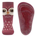 Antislipsok Ewers - Donkerroze en Beige Uil - Siliconenzool-, Meisje, Nieuw, Ophalen of Verzenden, Ewers