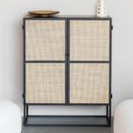 *WOONWINKEL* Rotan Kastje Zwart Japandi Stijl, Huis en Inrichting, Verzenden, Nieuw