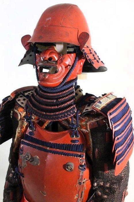 Harnas - Japan - Nerikawa Syunuri Hatomune Vijf Bordjes Dou, Antiek en Kunst, Antiek | Overige Antiek