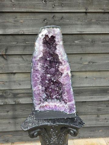 Geen reserve € XL Amethist Geode Amethist - Hoogte: 46.5 cm beschikbaar voor biedingen