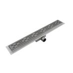 Sani Royal RVS Douchegoot 100 cm Geborsteld Gun, Nieuw