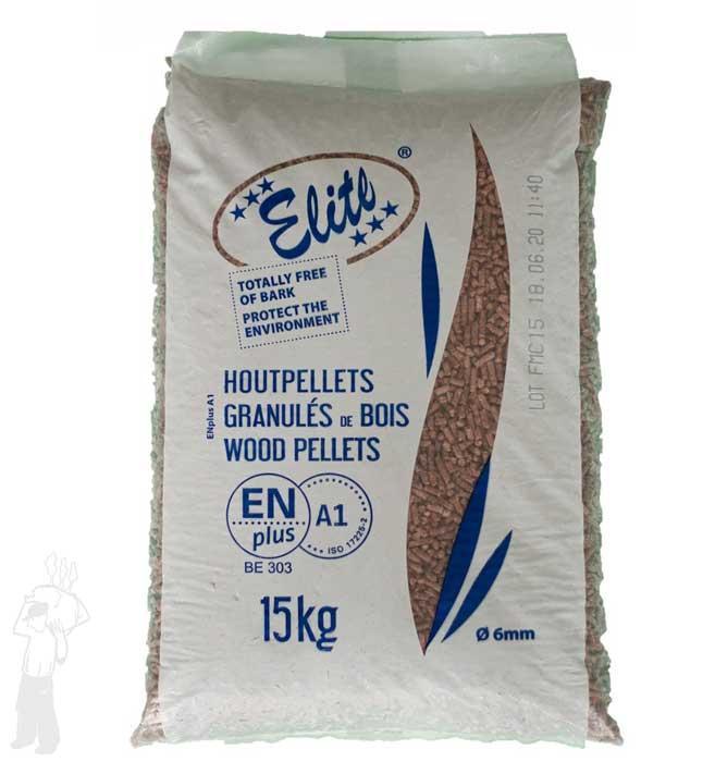 Elite Blauw (975 kg) | houtpellets | ENplus A1 | Mix van, Tuin en Terras, Haardhout, Minder dan 3 m³, Overige houtsoorten, Verzenden