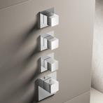 Hotbath Mate Afbouwdeel High Flow Met 3 Stopkranen Vierkant, Ophalen of Verzenden, Nieuw, Chroom, Kraan