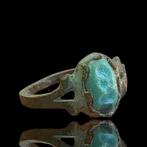 Oud-middeleeuwse intaglio Brons Ring (Zonder minimumprijs), Sieraden, Tassen en Uiterlijk, Antieke sieraden