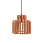 Retro hanglamp zwart met oranje kap - Felt, Huis en Inrichting, Lampen | Hanglampen, Nieuw, Retro, 75 cm of meer