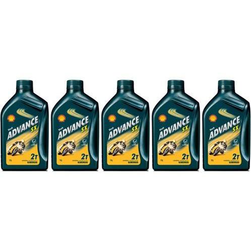 Shell Aanbieding: 5 X Advance Sx 2 1L, Auto diversen, Onderhoudsmiddelen, Verzenden