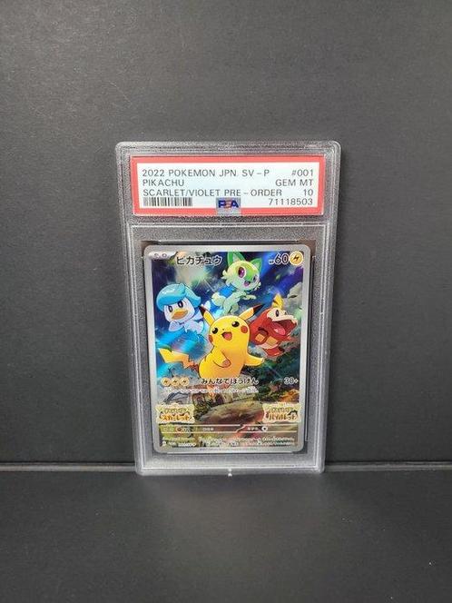 Pokémon - 1 Graded card - 2022 PIKACHU #001 - PSA 10, Hobby en Vrije tijd, Verzamelkaartspellen | Pokémon