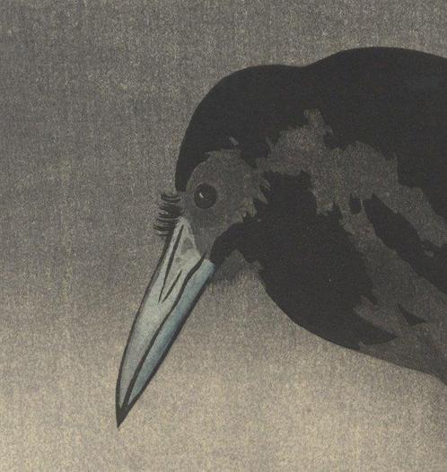 Crow and Cherry Blossoms  - Keinen Imao (1845-1923) -, Antiek en Kunst, Antiek | Overige Antiek