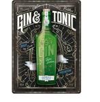 Gin & Tonic reclamebord, Verzamelen, Merken en Reclamevoorwerpen, Nieuw, Verzenden