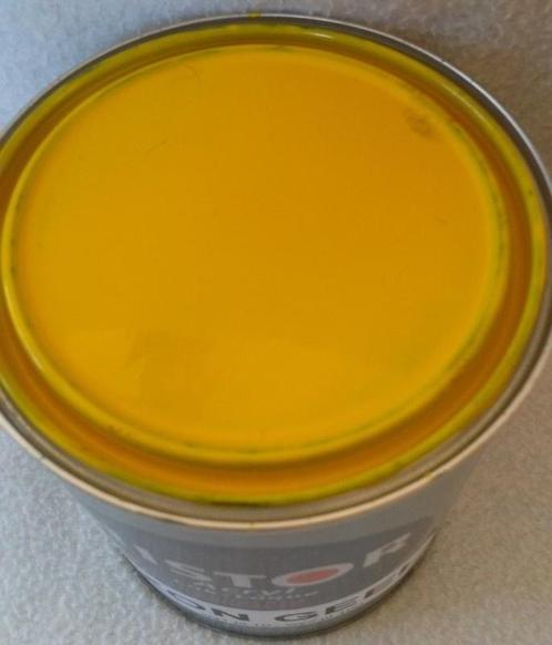 ZON GEEL - Zijdeglans 1 liter - Acryl - kras en slijtvast, Doe-het-zelf en Verbouw, Verf, Beits en Lak, Verf, Geel, Nieuw, Ophalen of Verzenden