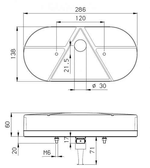 Jokon Achterlicht L621 Rem/ Knipper/ Kenteken/ Mist/, Caravans en Kamperen, Kampeeraccessoires, Nieuw