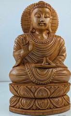 Beeld, Mooi handgemaakt standbeeld Boeddha zittend op, Antiek en Kunst