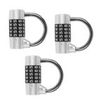 Set van 3 hangsloten (cijfersloten, 65 mm), Ophalen of Verzenden, Nieuw