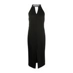 Twinset • zwarte midi jurk met kralen • 34 (IT40), Twinset, Verzenden, Zwart, Nieuw