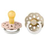 BIBS Boheme 2 Pack -  Blush/Vanilla NIGHT Spenen Maat 2, Ophalen of Verzenden, Nieuw, Overige typen