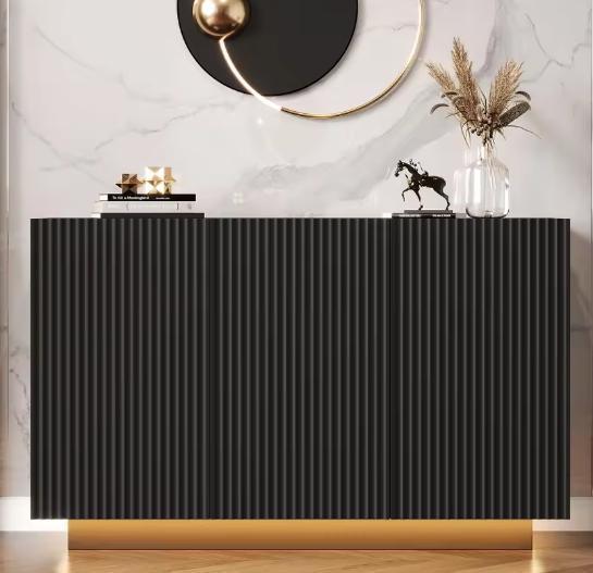 LED Dressoir 120 cm – Modern Design met Bluetooth en Marmer, Huis en Inrichting, Keuken | Keukenelementen, Nieuw, Verzenden