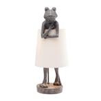 *WOONWINKEL* Kare Design Frog Grey Kikkerfiguur Tafellamp Gr, Huis en Inrichting, Lampen | Tafellampen, Nieuw, Verzenden