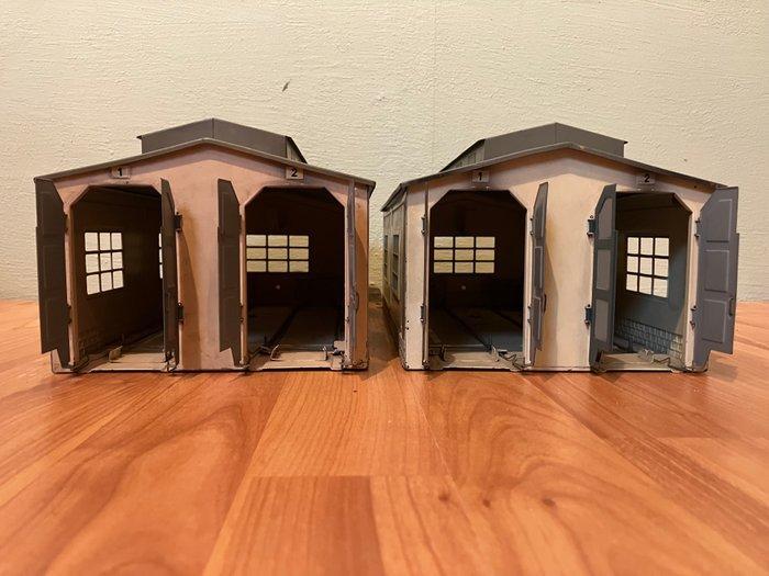 Märklin H0 - 7029 - Modeltreingebouwen (2) - 2x Locloodsen, Hobby en Vrije tijd, Modeltreinen | H0