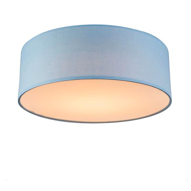 Plafondlamp blauw 30 cm incl. LED - Drum LED, Huis en Inrichting, Lampen | Plafondlampen, Nieuw, Overige materialen
