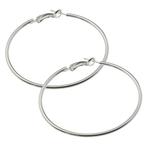 Fako Bijoux - Oorbellen - Oorringen - 60mm - Zilverkleurig, Verzenden, Nieuw