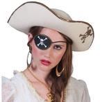 Piratenfeest witte piratenhoed met schedel - Piraten hoeden, Verzenden, Nieuw