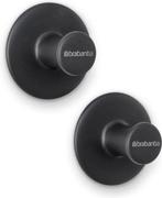 Brabantia ReNew Handdoekhaakjes - 2 stuks - Dark Grey, Ophalen of Verzenden, Zo goed als nieuw